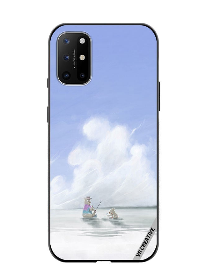 VR CREATIVE Protective Case Cover For OnePlus 8T Fishing Bear Design Multicolour - Image 1