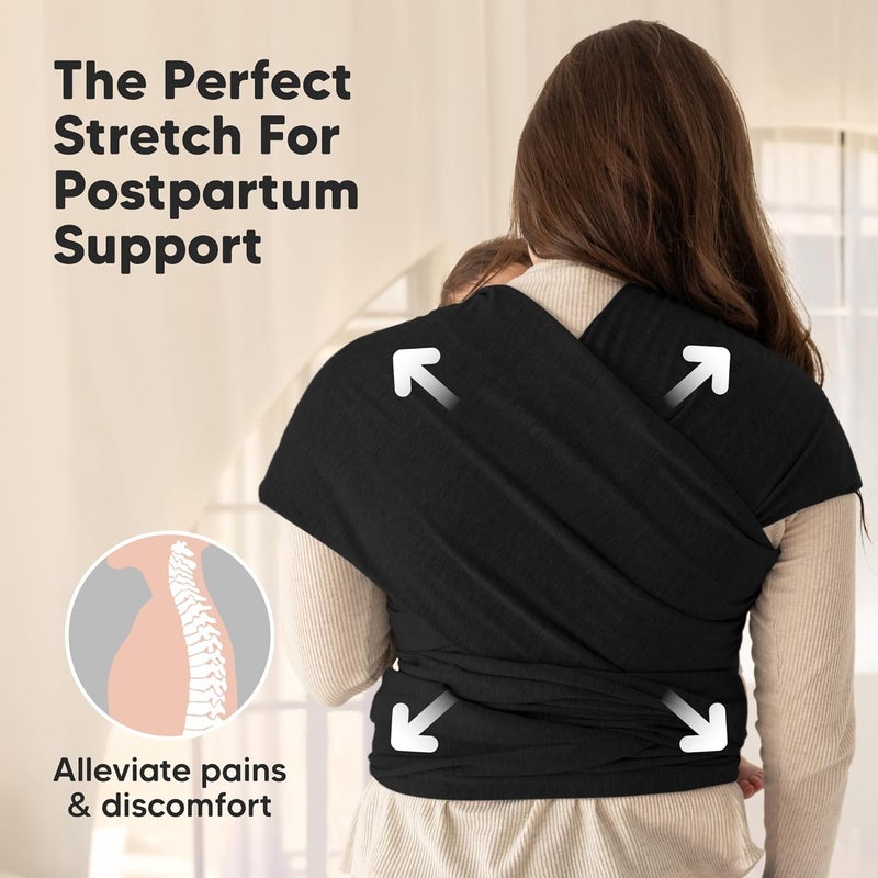 KeaBabies Baby Wrap Carrier - All-in-1 Stretchy Baby Wraps - Baby Sling - Infant Carrier - Hands-Free Babies Carrier Wraps - Image 5