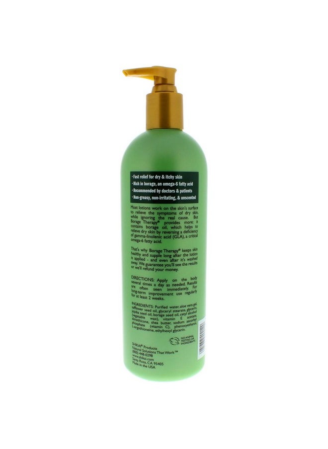 SHIKAI Borage Therapy Dry Skin Lotion Body Moisturizer Unscented Skincare ; Hydrating Lotion For Dry Hands & Body ; With Oatmeal & Shea (16 Oz Pack Of 2)  - Image 3