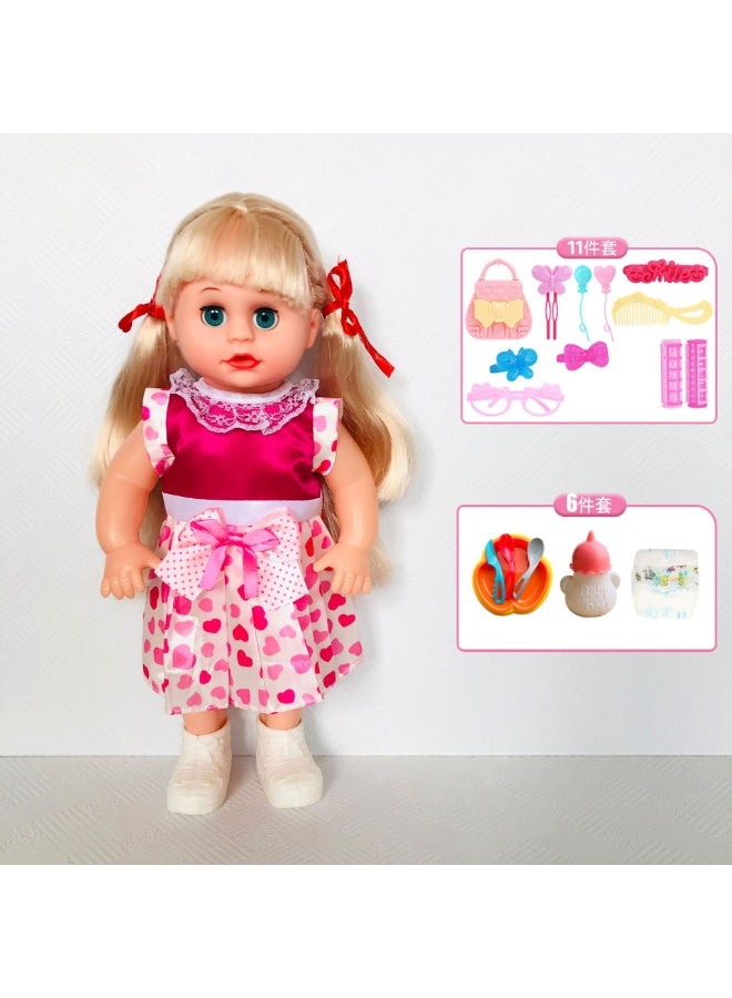 TJMR 17 PCs Newborn Baby Doll - Realistic Soft Body Doll for Kids | Perfect for Pretend Play, Cuddling & Nurturing | Ideal Gift for Toddlers & Girls - Image 2