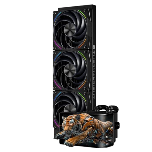 Thermalright Wonder Vision 360 Turbo ARGB Black CPU Water Cooler 60HZ Curved Screen with 2400x1080 Resolutionfor AM4AM5Intel LGA18511700667in 3D Screen High Performance Pump3000RPM Fan Speed - Image 1