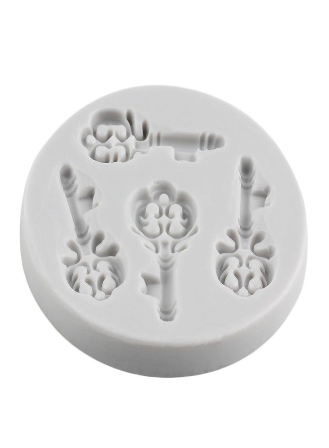 MINFEIDMS Vintage Key Fondant Molds Key Silicone Chocolate Mold For Cake Decorating Cupcake Topper Candy Gum Paste Polymer Clay - Image 3