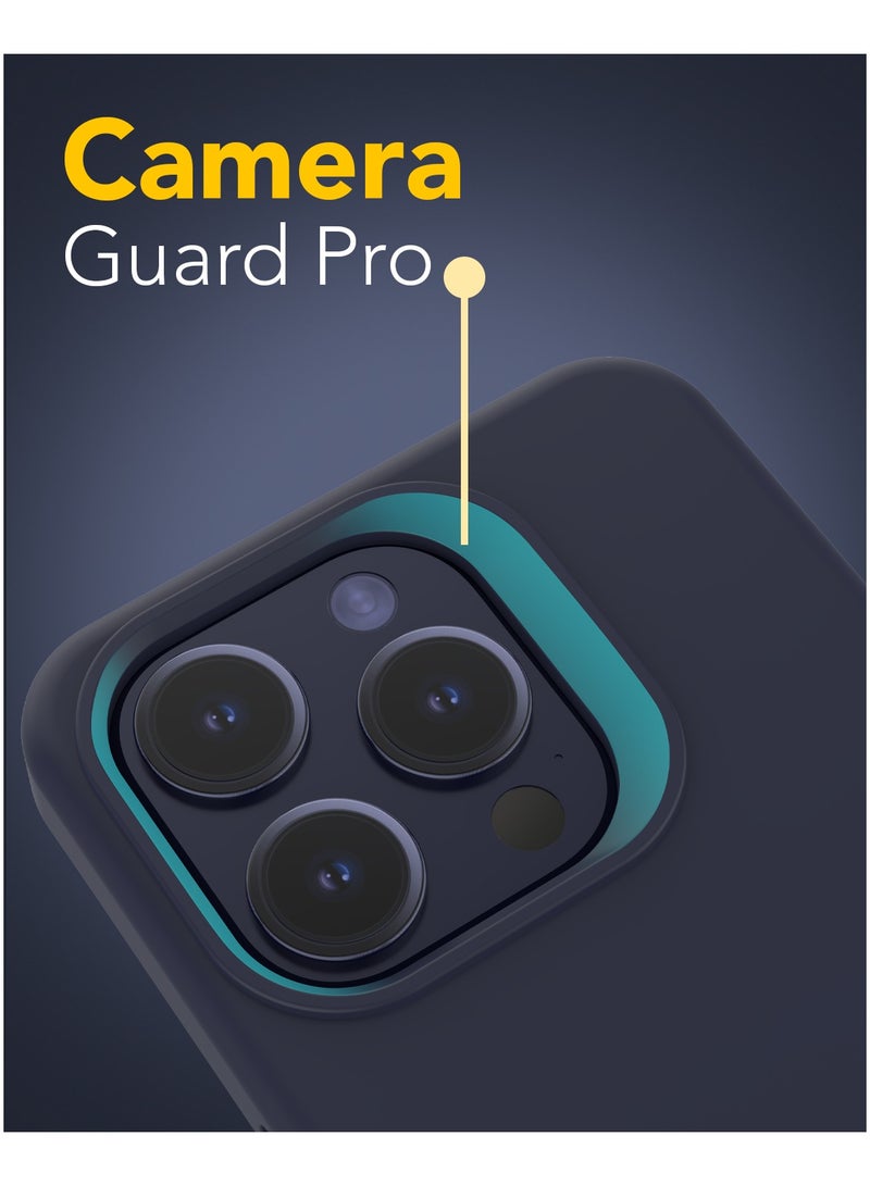 Remson غطاء سيليكوني واقي هجين مغناطيسي من ريمسون ماج-إكس متوافق مع آيفون 15 برو 6.1 بوصة - أزرق منتصف الليل - Image 4