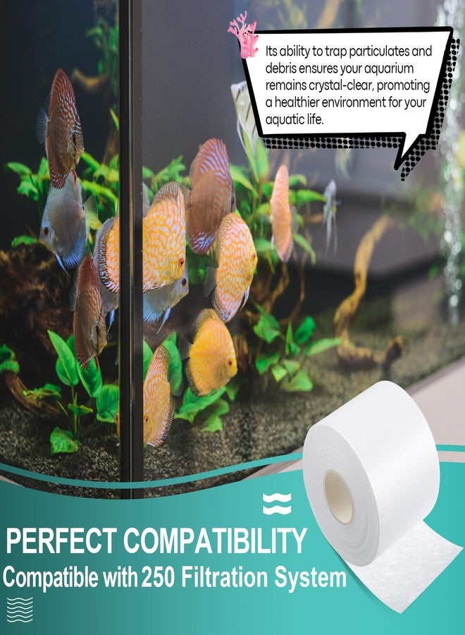 Dreyoo Replacement Fleece Roll, 105 Ft - Easy Install, Superior Filtration for Clean, Clear Reef Tanks - Ideal for Aquarium Enthusiasts, Fit Roller Mat Filter(1 Pack) - Image 3