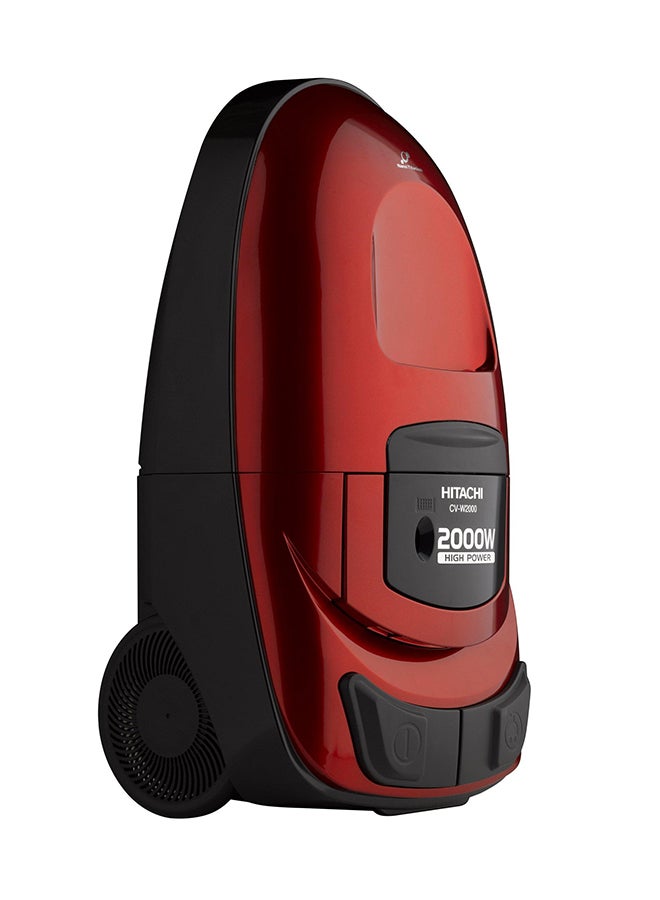 هيتاشي مكنسة كهربائية مزودة بعلبة تخزين بقدرة 2000 وات 6.5 L 2000 W CV-W2000 SS220 RR أحمر ياقوتي/أسود/رمادي - Image 4