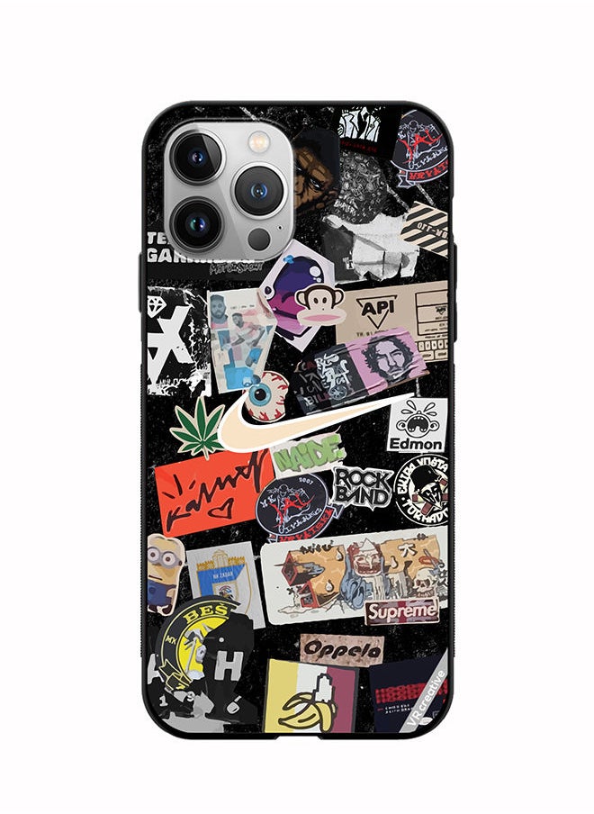 VR CREATIVE - Protective Case Cover For Apple iPhone 11 Pro Nike Stickers Design Multicolour - Image 1