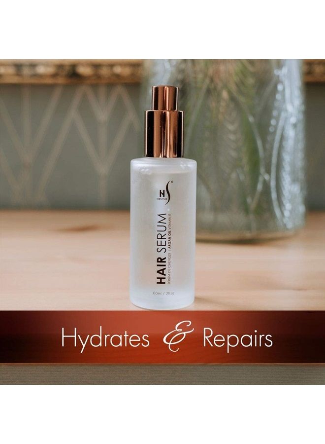 HerStyler Hair Repair Serum - Argan Oil Hair Serum, Vitamin E Hair Serum and Aloe Vera Hair Serum for Frizz Control, Shine and Straightening - Coz Love is in the Hair - 2 Fl. Oz., 60 Ml - Image 5