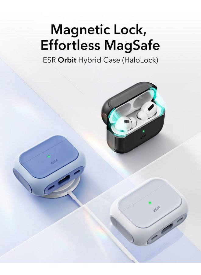 اي اس ار حافظة ESR لسماعات AirPods Pro من الجيل الثاني (HaloLock)، متوافقة مع حافظة Airpods Pro من الجيل الثاني/الأول (2023/2022/2019)، متوافقة مع MagSafe، غطاء حماية كامل من السقوط مع حبل، أسود  - Image 3