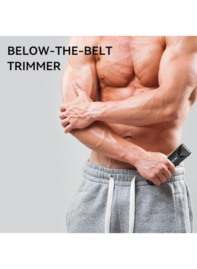 MAXGROOM Body Hair Trimmer for Men/Women, Waterproof Electric Body Groomer & Pubic Hair Razor, Replaceable Ceramic Blade Heads Ball Trimmer/Shaver - Image 3