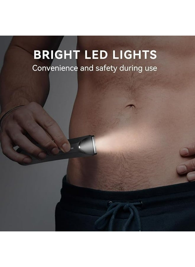 MAXGROOM Body Hair Trimmer for Men/Women, Waterproof Electric Body Groomer & Pubic Hair Razor, Replaceable Ceramic Blade Heads Ball Trimmer/Shaver - Image 2