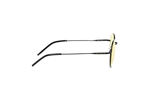 Gunnar Optiks Amber Lens Round Blue Light Blocking, Black, Adult - Image 2