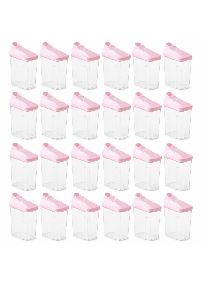 favilla 24-piece plastic spice container set with airtight lids – 250ml capacity – 8 x 5.5 x 12.5cm - Image 5