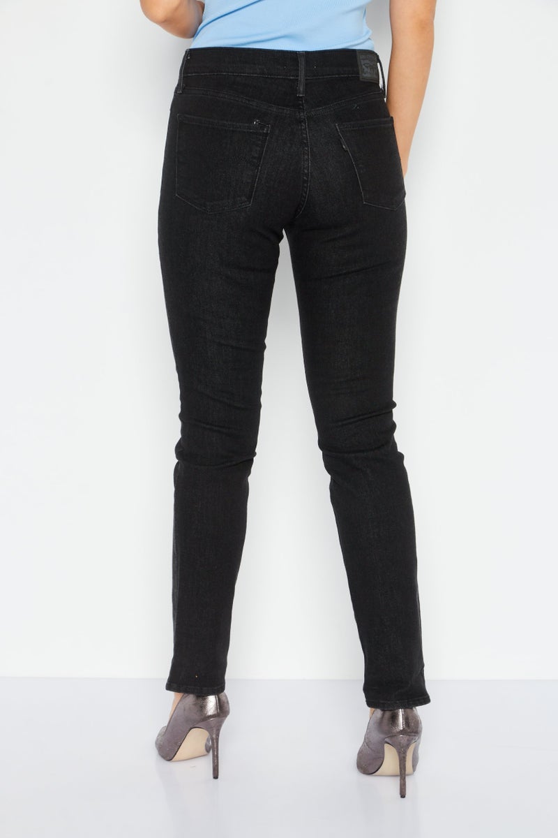 Levi's Women Slim Fit Solid Stretchable Jeans, Black - Image 4