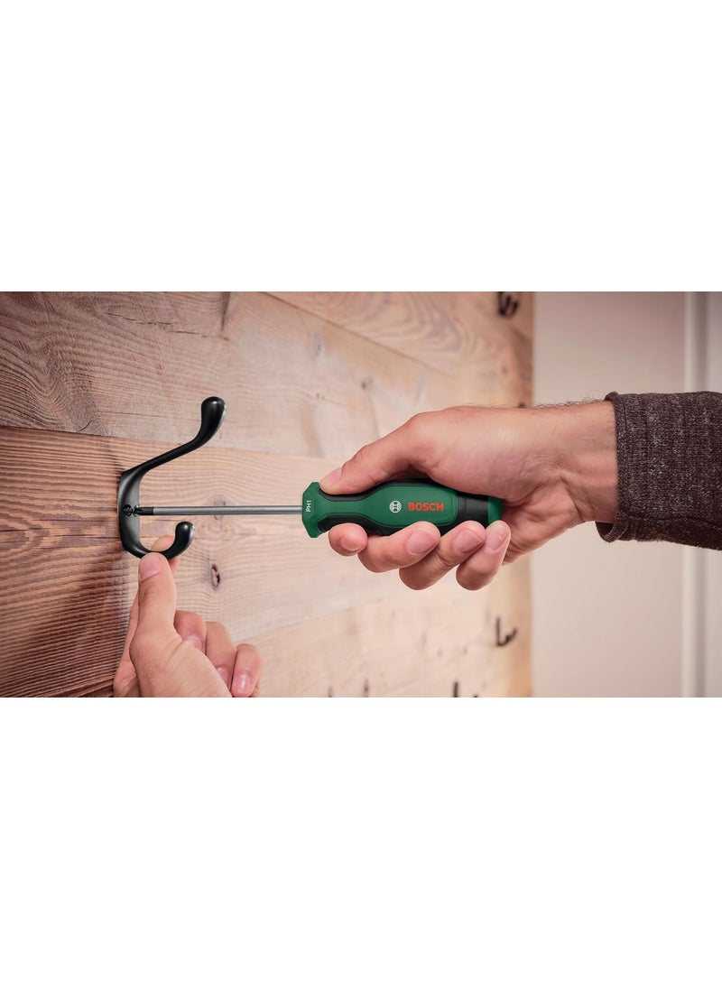 BOSCH BOSCh Screwdriver PH1 x 100mm | Versatile Tool for Assembly & Electronics | Durable, Ergonomic Design | Non-Slip Handle for Comfort | Magnetic Tip for Precise Screw Placement  - Image 2