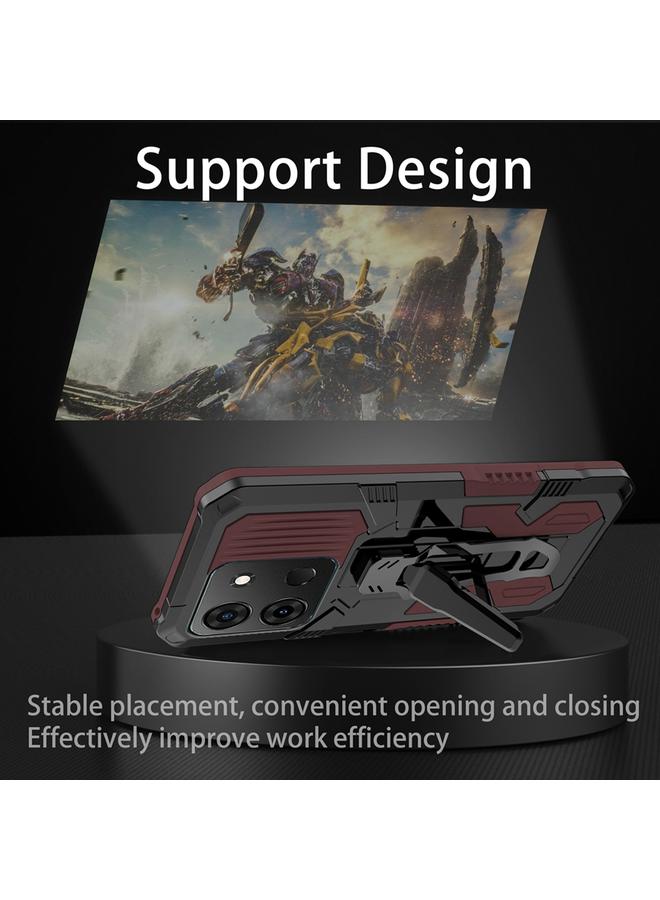 Zaboon Case For Infinix Smart 7 Armor Warrior Shockproof PC + TPU Phone Case - Image 4