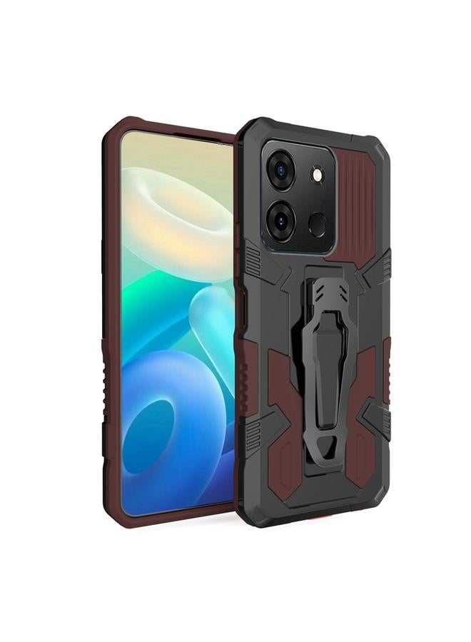 Zaboon Case For Infinix Smart 7 Armor Warrior Shockproof PC + TPU Phone Case - Image 1