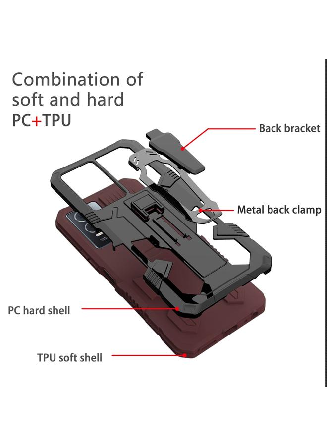 Zaboon Case For Infinix Smart 7 Armor Warrior Shockproof PC + TPU Phone Case - Image 2