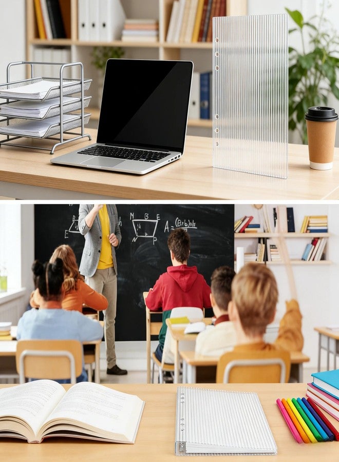 VOSCHOIX A5 Acrylic Binder Cover, Clear 6 Hole Planner Cover, Detachable Acrylic Binder Enclosure for Home Office School - Image 5
