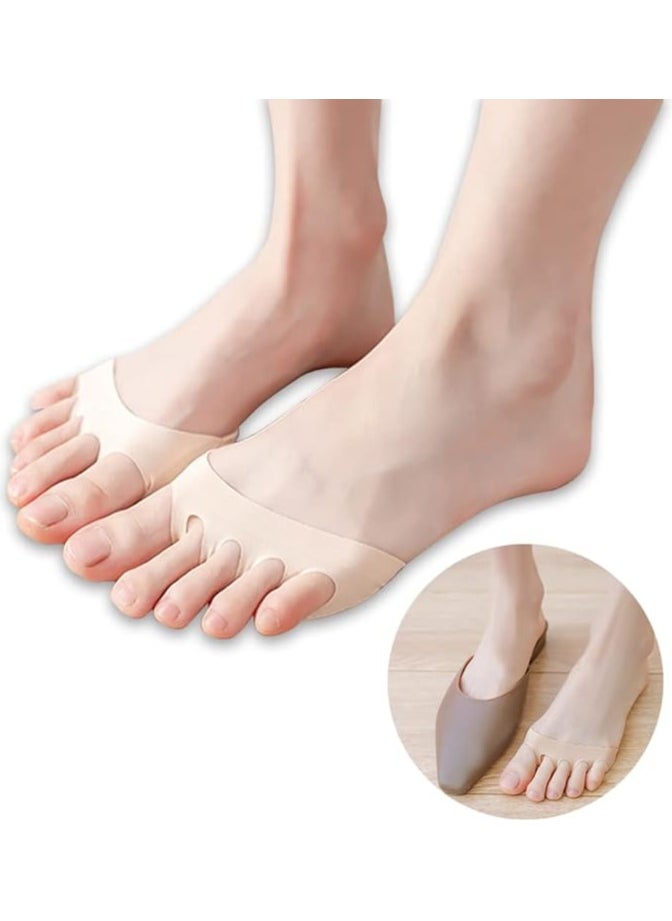 Kimaya Metatarsa Foot Pads Reusable Soft Ball of Foot Cushions Forefoot Pads for Women Prevention Pain Relief Honeycomb Fabric Foot Pads 1 Pair  - Image 4