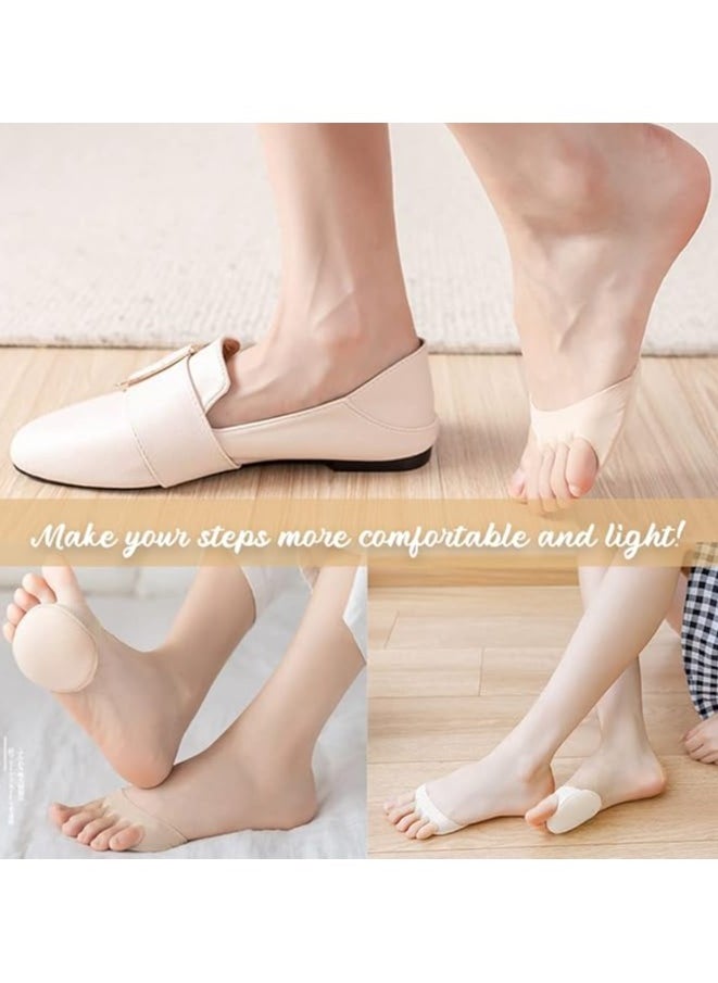 Kimaya Metatarsa Foot Pads Reusable Soft Ball of Foot Cushions Forefoot Pads for Women Prevention Pain Relief Honeycomb Fabric Foot Pads 1 Pair  - Image 3