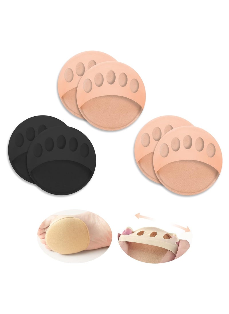 Metatarsa Foot Pads Reusable Soft Ball of Foot Cushions Forefoot Pads for Women Prevention Pain Relief Honeycomb Fabric Foot Pads 1 Pair