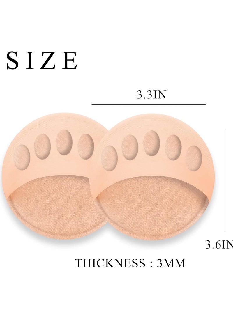 Metatarsa Foot Pads Reusable Soft Ball of Foot Cushions Forefoot Pads for Women Prevention Pain Relief Honeycomb Fabric Foot Pads 1 Pair