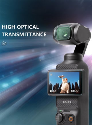 [عبوة 2+2] واقي شاشة من الزجاج المقوى لجهاز DJI Osmo Pocket 4 (صدر عام 2026) / 3 (صدر عام 2023)، غشاء حماية للعدسة والكاميرا لجهاز DJI Pocket 4/3 - view 2