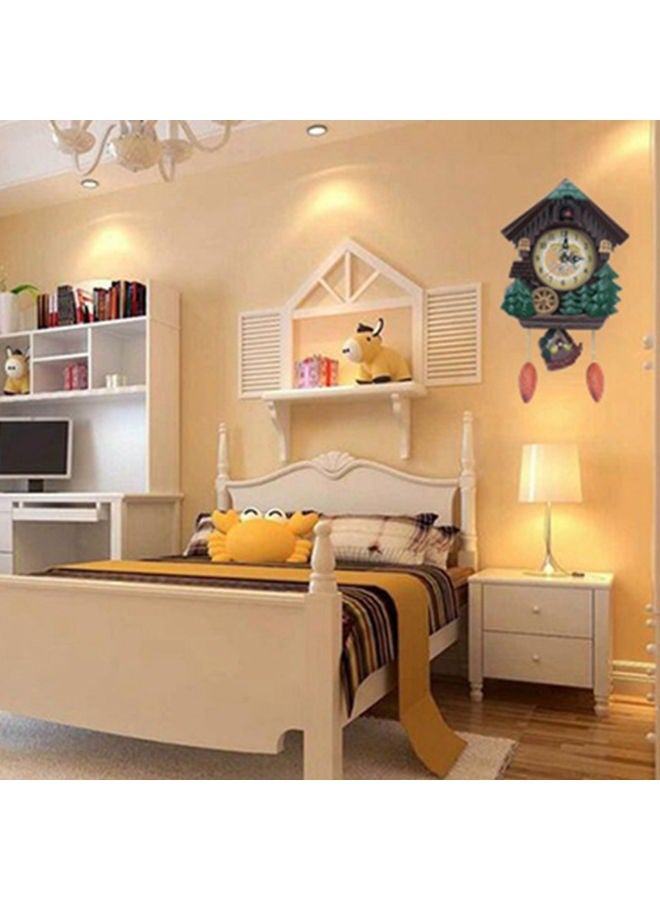 إسكدنيا Cuckoo Clock,Wall Clock,Tree House Wall Clock Art Vintage Home Bird House Antique Decor Cottage Decoration Traditional Chalet Hanging Forest Retro Handmade Grandfather Garden Family - Image 3