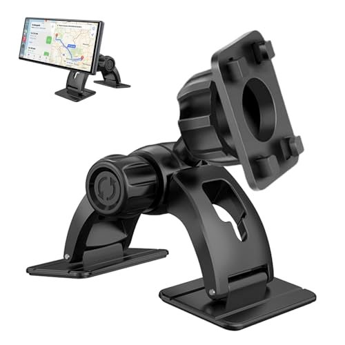 JCTRIWAY Carplay Mount, Carplay Screen Bracket Dual Adhesive Base for Any Surface, 360° Rotation Dash Mount Holder Stand for Apple Carplays, Car Stereo Display Screen and Rear View Backup Camera Monitor - Image 1