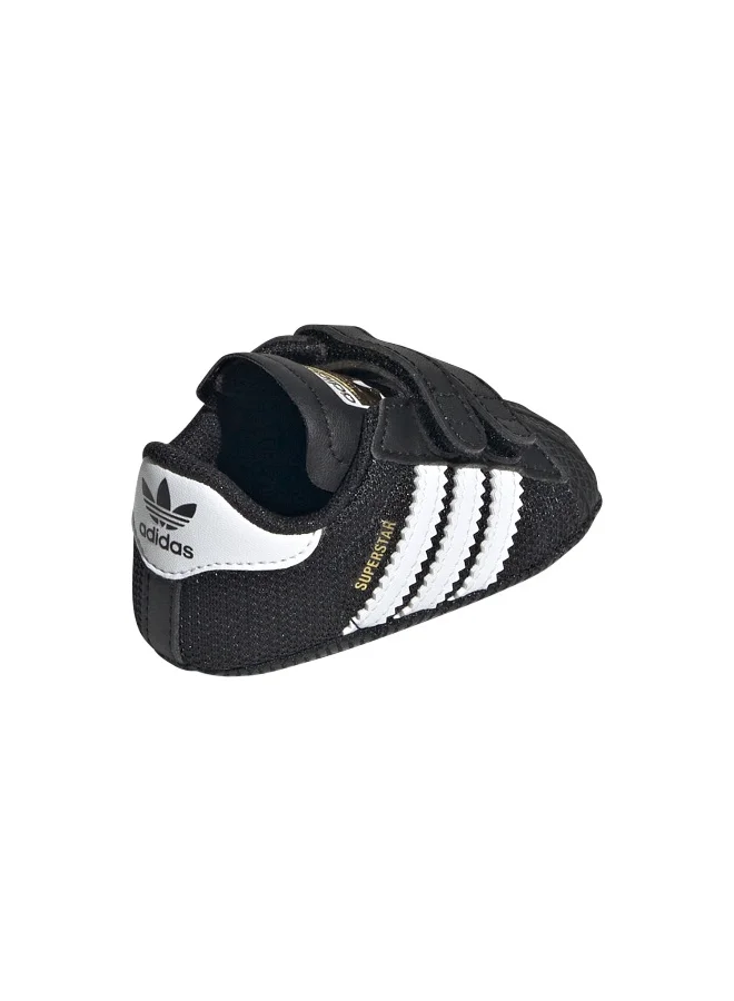 adidas حذاء أطفال سوبر ستار كريب يو أسود أوريجينالز