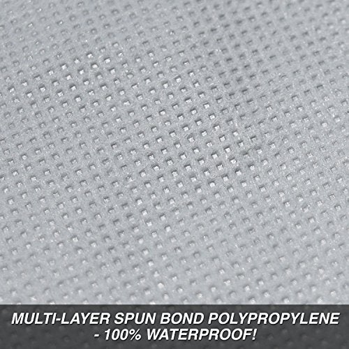 Budge TRB-3 Rain Barrier Truck Cover, Outdoor, Waterproof, Breathable, Truck Cover fits Trucks up to 217" L x 70" W x 60" H, Gray - Image 3