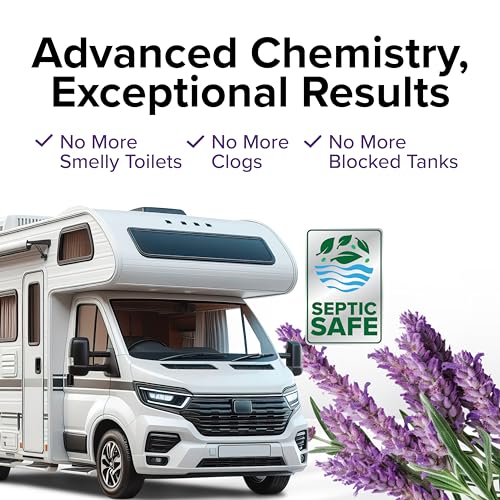 Camco TST MAX RV Toilet Treatment Drop-INs - Control Unwanted Odors and Break Down Waste and Tissue - Septic Tank Safe - Lavender Scent - 30-pack (41553) - Image 5