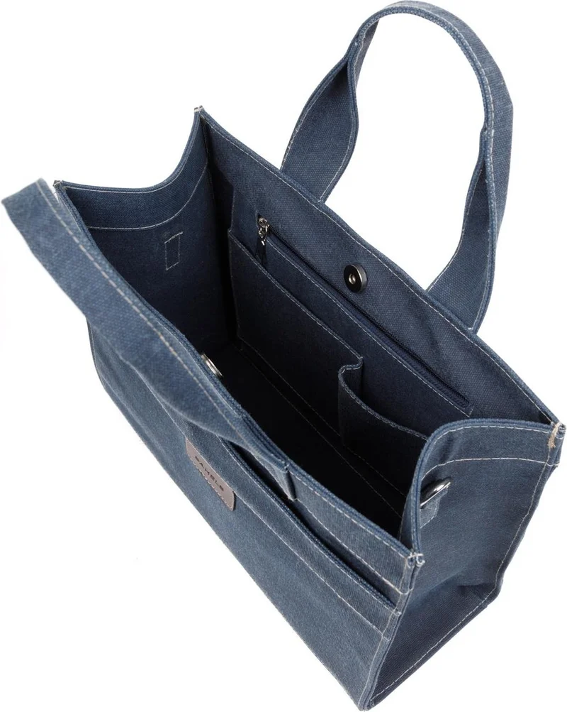 Bahels Jean Wash Effect Waxed Canvas Bag with Strap