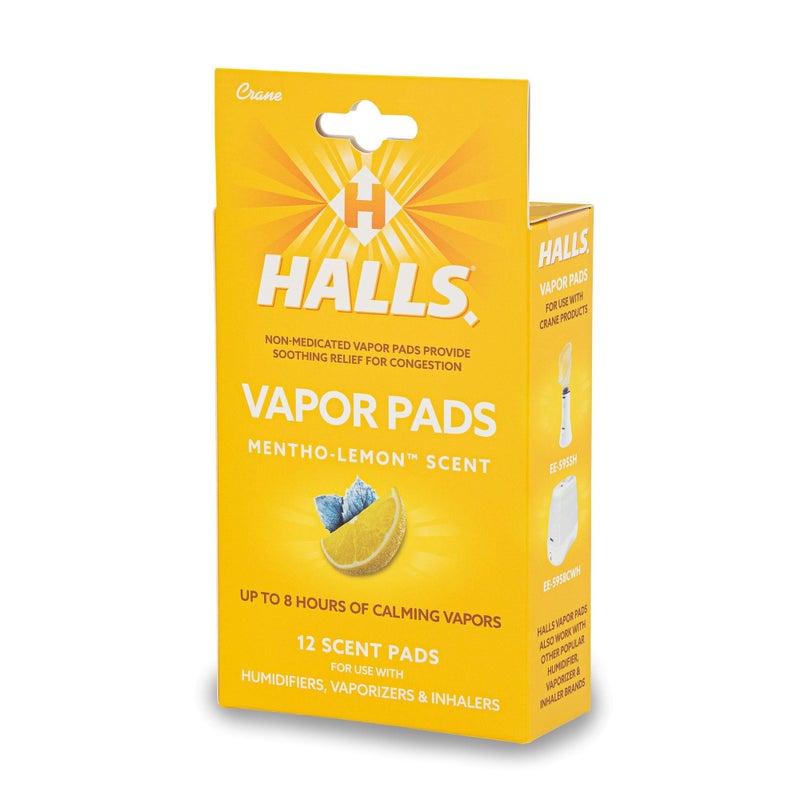 Crane Halls Scented Vapor Pads HSA Eligible Vapor Pads 12 Count MenthoLemon Yellow Up to 8 Hours of Soothing Vapors for Use with Humidifiers Steam Inhalers Vaporizers - Image 3