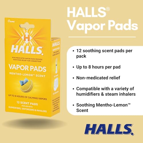 Crane Halls Scented Vapor Pads HSA Eligible Vapor Pads 12 Count MenthoLemon Yellow Up to 8 Hours of Soothing Vapors for Use with Humidifiers Steam Inhalers Vaporizers - Image 5