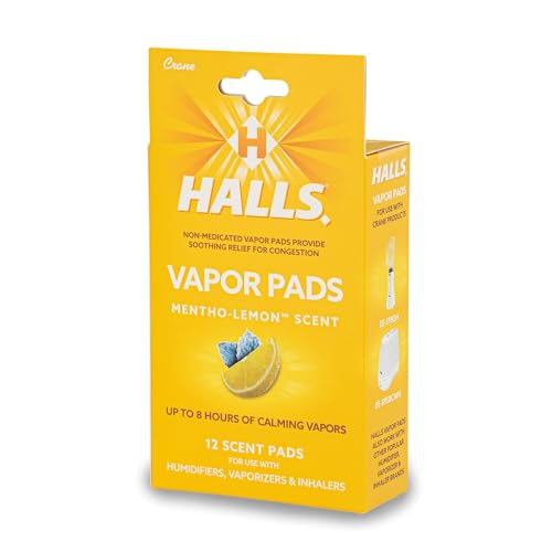 Crane Halls Scented Vapor Pads HSA Eligible Vapor Pads 12 Count MenthoLemon Yellow Up to 8 Hours of Soothing Vapors for Use with Humidifiers Steam Inhalers Vaporizers - Image 2