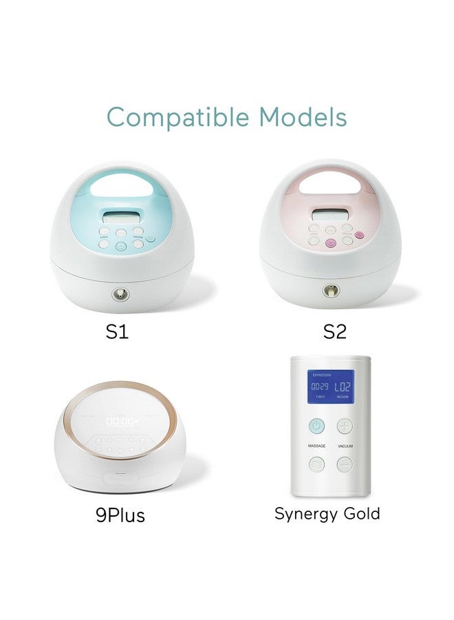 Paruu Pump Parts Compatible with Spectra S1/S2/9 Plus, Not Original Accessories, Full Set Replacements Include 19mm Flanges, Valves, Backflow Protectors (Duckbills Included), Tubings and Bottles - Image 1
