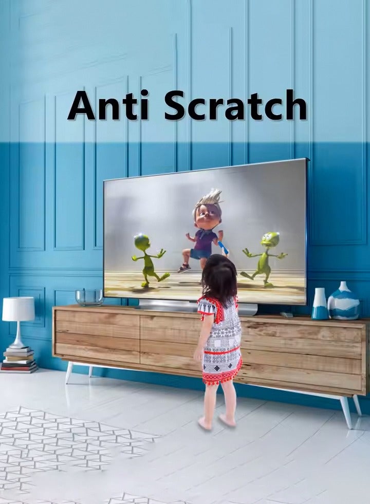 82 inch Clear Acrylic HD 4K TV Screen Protector, Anti-Scratch, Anti-Blue Light with Removable Panel Filter and Anti-Glare  - Image 1