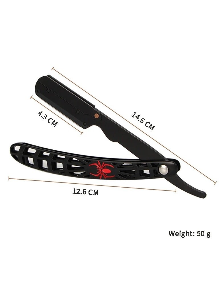 GUTCHE - Straight Edge Razor With 10 Double Edge Blades,Professional Barber Razor ,Straight Razor Kit For Men - Image 1