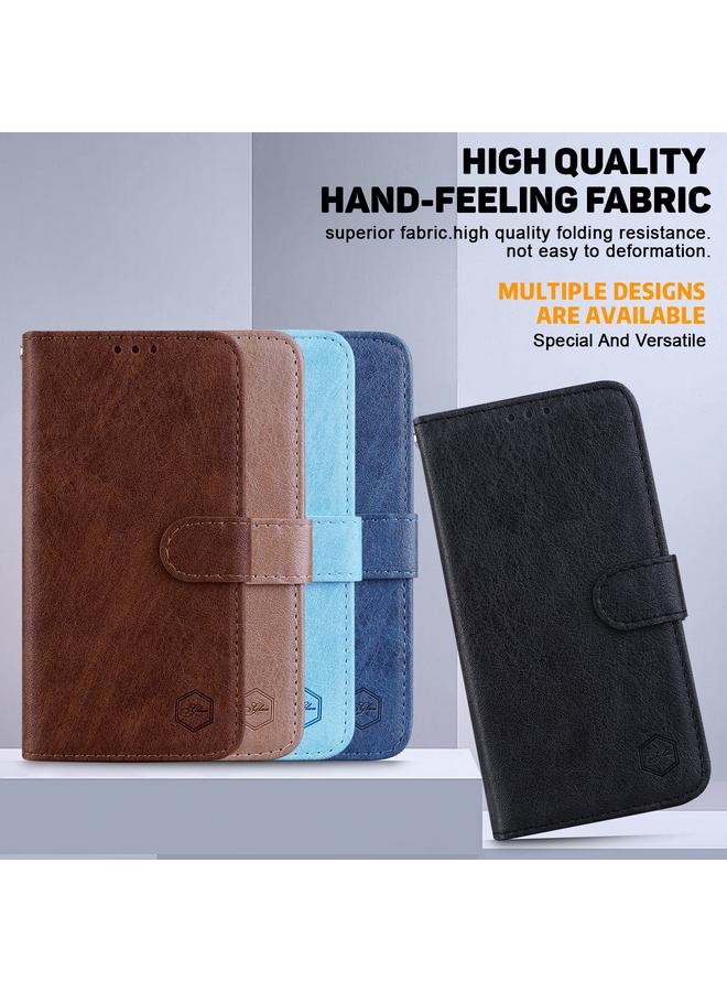 S-TOP Case For iPhone 16 Pro Skin Feeling Oil Leather Texture PU + TPU Phone Case - Image 5