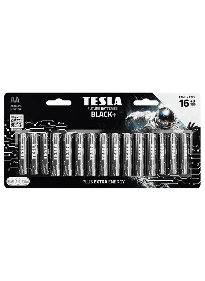 TESLA BATTERIES - Batteries Aa+ 24 Multipback Lr06/ Blister 16+8 Pcs - Image 1