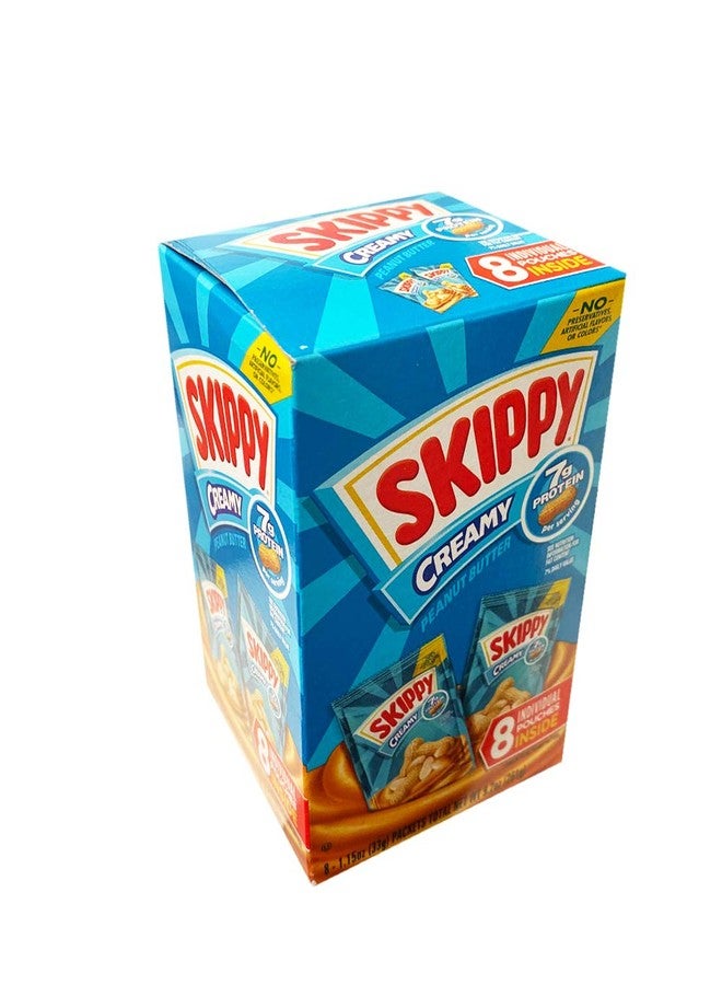 SKIPPY Creamy Peanut Butter Individual Squeeze Packs, 1.15 Ounce (8 Pouches) - Image 2