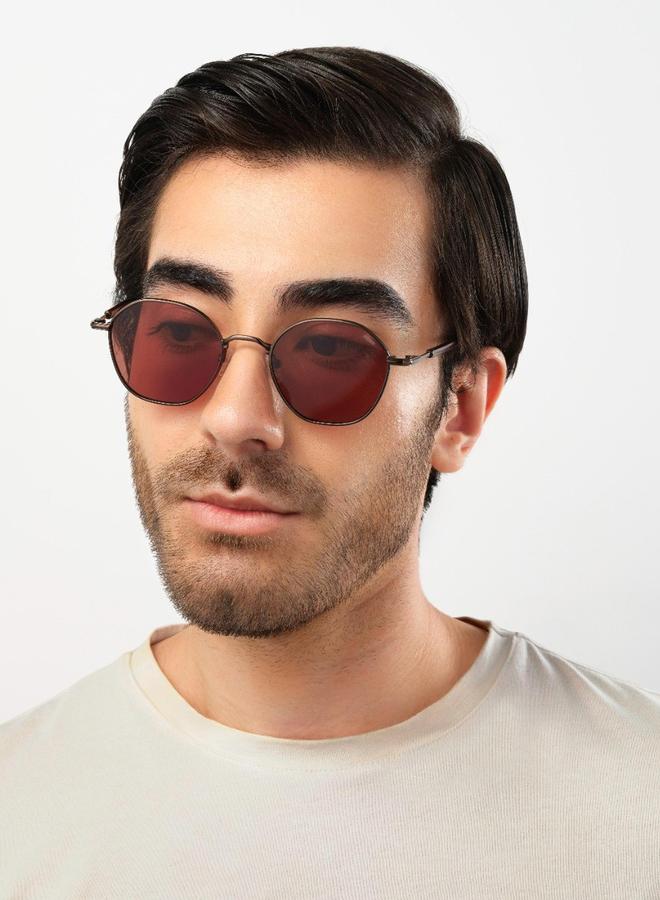 BlackOut Unisex Shimmer Round Sunglasses - Image 5