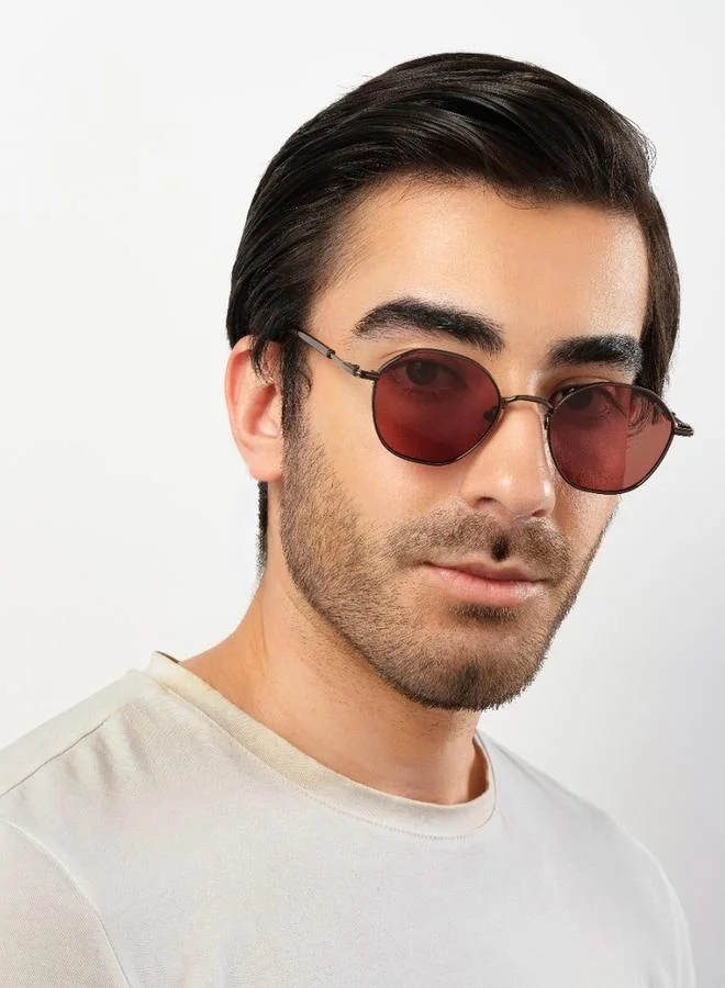 بلاك أوت BlackOut Unisex Shimmer Round Sunglasses