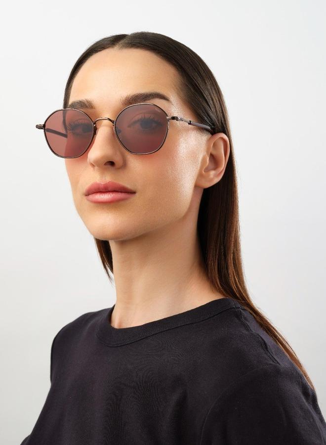 BlackOut Unisex Shimmer Round Sunglasses - Image 4