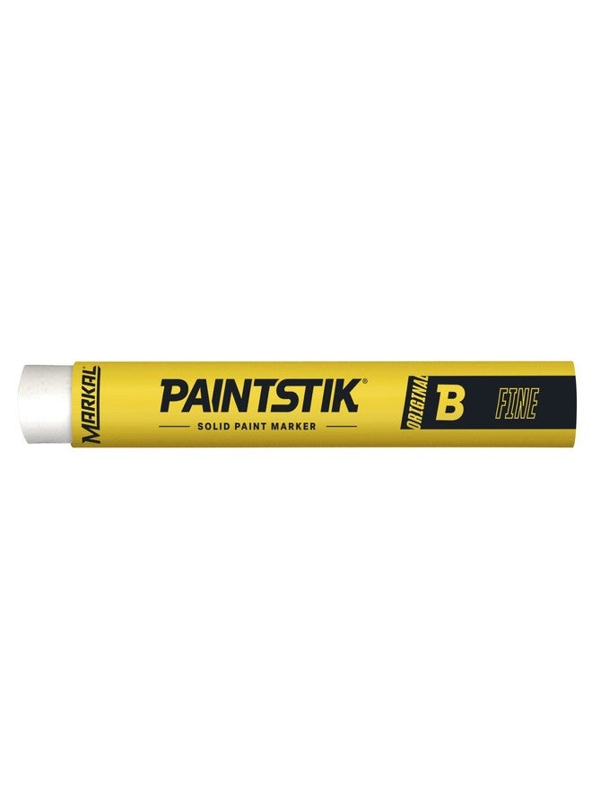 Markal 80420 B Paintstik Solid Paint Ambient Surface Marker, White, Fine Size (Pack of 12) - Image 2