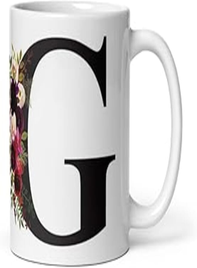 Creative Printed Mug With Special Design - Letter G 