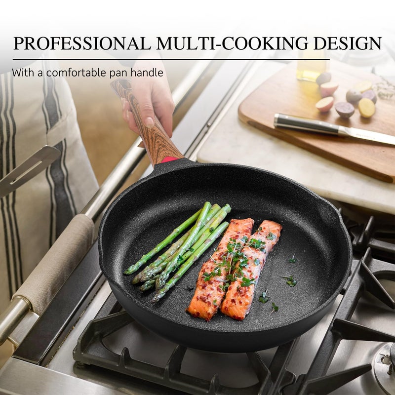 Vinchef Pots and Pans Set Non Stick, 12pcs Induction Cookware Set, Non Stick Frying Pans with Lid, Non Toxic Kitchen Cookware Sets, Pan Sets for Cooking, PFAS and PFOA Free - Image 3