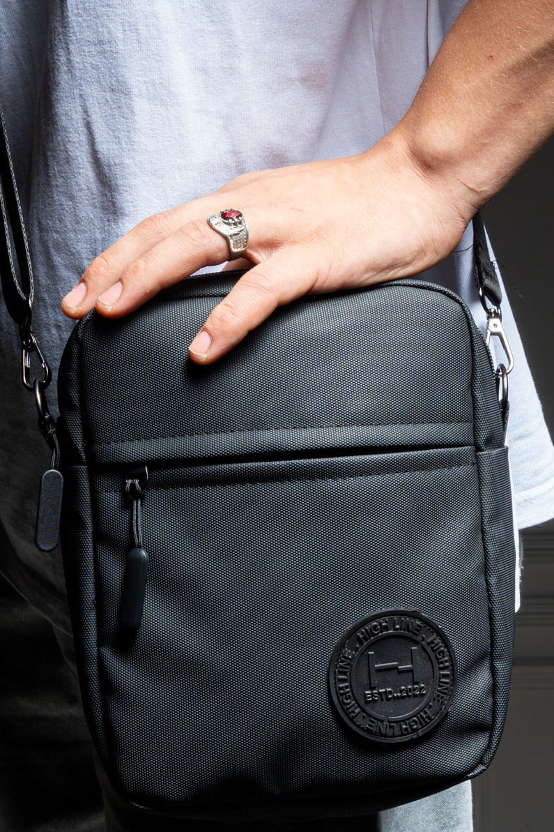 هاي لاين ستور حقيبة بوكا من هايلاين – حقيبة كروس مقاومة للماء – مصنوعة من مايكرو نايلون خفيف الوزن – حقيبة كتف سليب للرجال والنساء – 3 جيوب – حقيبة رياضية، كاجوال، يومية، وسفر - Image 2