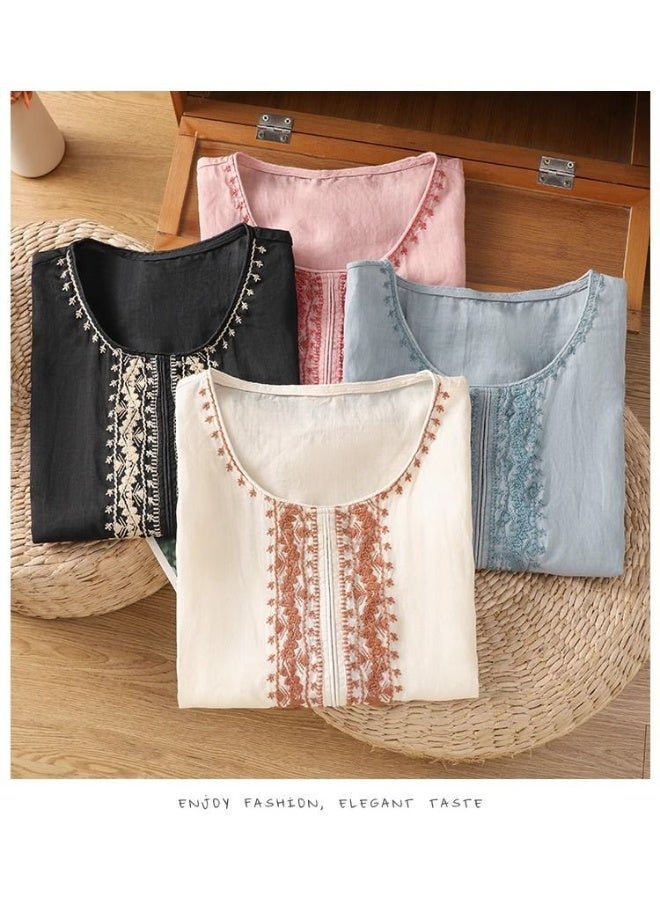 KUYING New Fashion Embroidered Versatile Tank Top - Image 3